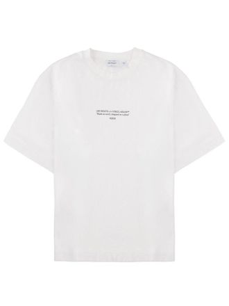 Off-white White Crew Neckline Relaxed T-Shirt