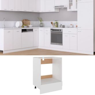 vidaXL Armadio Per Forno Lyon Bianco 60x46x81,5 Cm - Vidaxl