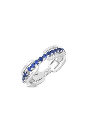 Bony Levy El Mar 18K White Gold Sapphire Stackable Band Ring at Nordstrom Rack, Size 5