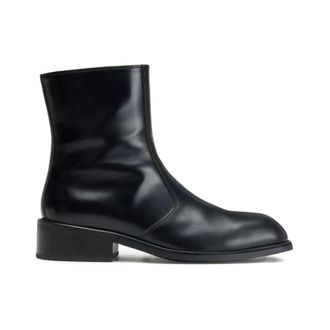 Christophe Lemaire Ankle Boots, male, Black, Size: 10 US Zipped Boots