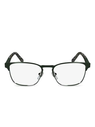 Calvin Klein rectangle-frame glasses - Green