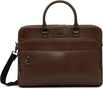 Guess Co Portadocumenti con doppia zip - Marrone