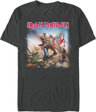 Iron Maiden Mens Iron Maiden The Trooper T Shirt in Charcoal at Nordstrom, Size Xxx-Large