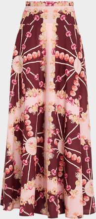 Cara Cara Gabriella Floral Poplin Maxi Skirt