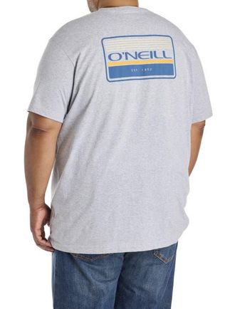 O'Neill Big & Tall Banner Graphic Tee in Grey Heather at Nordstrom, Size 3X Big
