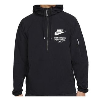 Nike NSW Woven Unlined Anorak Hoodie Asia Sizing Black DN2640-010
