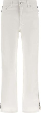 Paco Rabanne Zip Jeans - Dames - Regular Fit Jeans - Wit - W26 - Katoen - Jeans