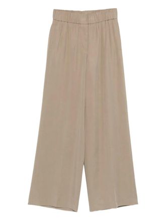 PESERICO Broek met elastische taille - Groen