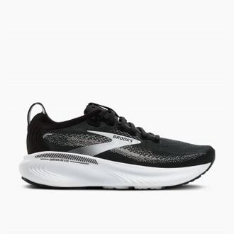 Brooks Womens Adrenaline Gts 25 Running Shoes In Black Grey White