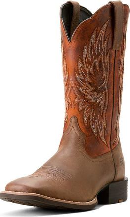 Ariat Sport Rider Cowboy Boot in Vintage Oak/Rustic Orange at Nordstrom, Size 10.5