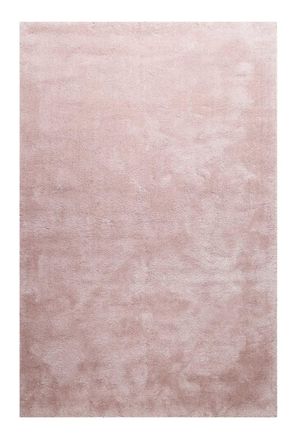 Homie Living Alfombra de pelo largo extrasuave rosa palo 120x170