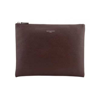 Pourchet Tassen, Heren, Rood, ONE Size, Leer, Corso Clutch