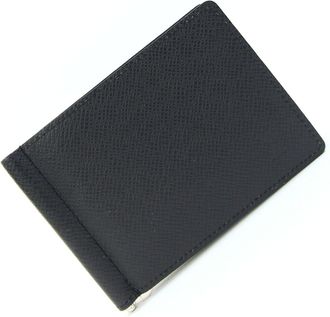 Louis Vuitton Taiga Noir Taiga Leather Leather Wallet (Bi-Fold) (Pre-Owned)