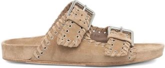 Kennel & Schmenger braided-suede buckle sandals - women - Suede/Suede/Synthetic Rubber - 37.5 - Brown