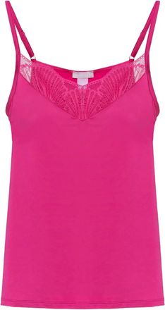 Hanro Lilith lace-trim camisole - Pink