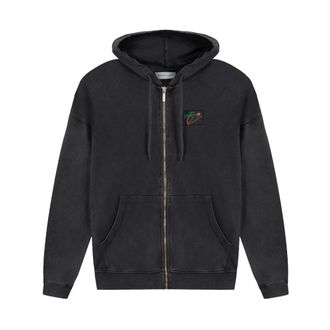 Maison Labiche Zip-throughs, male, Gray, Size: XL Palm Tree Gourgaud Hoodie