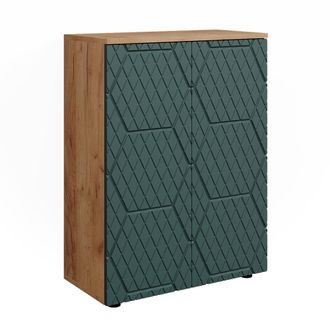 Vicco Mueble Midi Irma, Roble Verde/dorado, 60 X 81 Cm