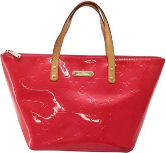 Louis Vuitton Bellevue Monogram Vernis Pink Patent_Leather Handbag (Pre-Owned)