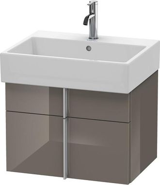 Duravit Duravit Vero Air Mueble De Pared 58,4 X 43,1 Cm, 1 Caj&oacute;n, 1 Extra&iacute;ble, Para Vero Air 235060, Color (frente/cuerpo): Laca De Color Gris Franela De Alto