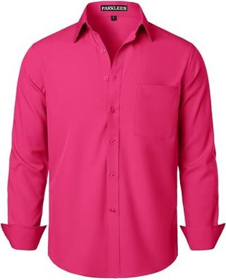 PARKLEES Chemise à Manches Longues Pour Homme - Coupe