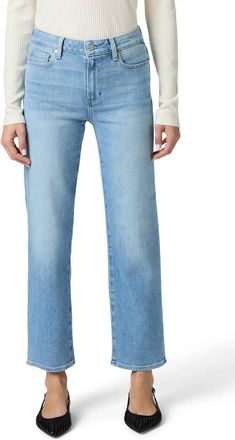 Paige Mason Ankle Straight Leg Jeans In Vail