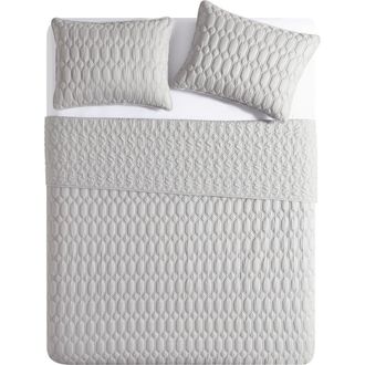 VCNY Home Diamond 3-Piece Quilt Set in Light Grey at Nordstrom Rack, Size Full/queen