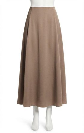 Z Supply Northpointe Satin Midi Skirt In Moonlight