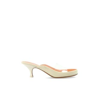 Chlo&eacute; Heeled Mules, female, Beige, Size: 8 1/2 US Junie Heeled Mules