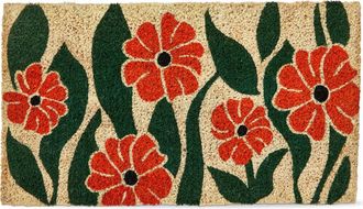 Tag Orange Flower Coir Mat Multi Coir Everyday at Nordstrom, Size Medium