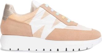 Wonders Odisei Dames Sneaker met Fris Logo Detail - Dames - Sneakers - Beige - 35 EU - Schoenen