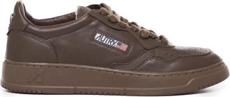 Autry Cowhide Sneakers Witte Zool - Heren - Sneakers - Bruin - 42 EU - Leer - Schoenen