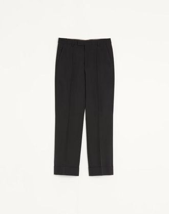 Valentino Valentino Wool Trousers with Turn-ups