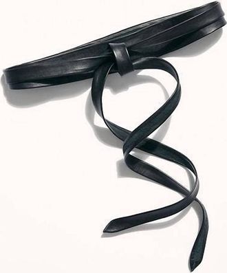 ADA Collection Womens Midi Wrap Belt In Black