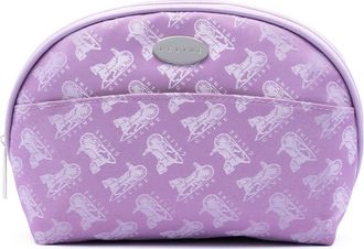 Celine Pre-owned Celine Carriage Print Canvas Cosmetic Pouch Ladies 8959JDE0VYBMSWSV