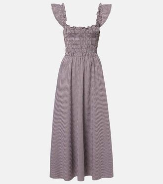 Faithfull The Brand Eudora gingham cotton-blend maxi dress