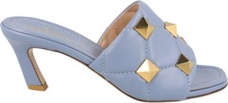 Valentino Roman Stud Quilted Leather Mules