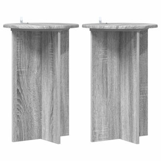 vidaXL Soporte De Plantas 2 Pcs Gris Sonoma &Oslash;40 X 60 Cm Vidaxl