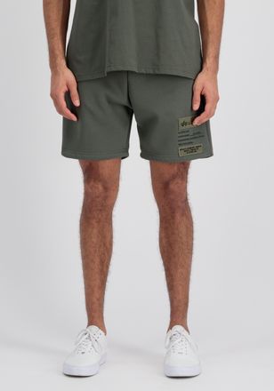 Alpha Industries Sweatshorts ALPHA INDUSTRIES Patch Short LF, Herren, Gr. XXL, Normalgr&ouml;ssen, gr&uuml;n (schwarz olive), Obermaterial: 80% Baumwolle, 20% Polyester, Hosen S