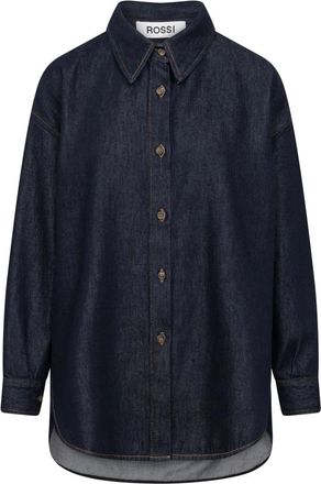 Rossi Camicia in Denim - - Blouses & Shirts - Donna - Blu - S