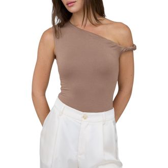 Blu Pepper Asymmetric Off-the-Shoulder Strap in Mocha at Nordstrom Rack, Size Large