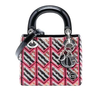 Dior Pre-owned Lady Dior - Dames - Pre-owned - Roze - Maat: ONE Size Leer