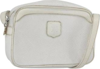 Celine Pre-owned Vintage Leren Crossbody Tas - Dames - Vintage Schoudertas - Wit - ONE Size - Leer - Vintage
