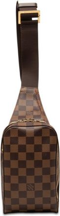 Louis Vuitton Damier Brown Pvc Leather Shoulder Bag Sling Bag (Pre-Owned)