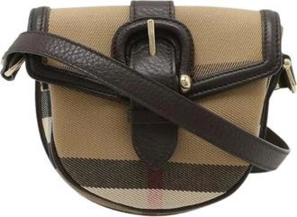 Burberry Borsa a spalla Pre-owned in pelle House Check - - Pre-owned - Donna - Beige - ONE SIZE