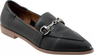 Bueno Womens Bowie Soft Leather Flats In Black