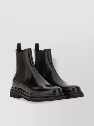 Dolce & Gabbana chunky sole leather ankle boot