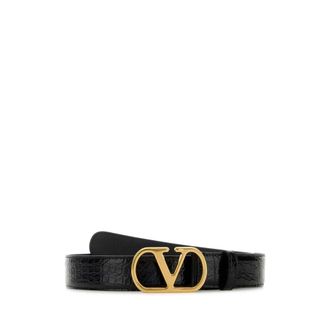 Valentino Garavani Belts, female, Black, Size: 95 CM VLogo Signature Belt