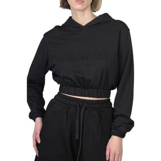 Hinnominate Zwarte Embro Cropped Hoodie - Dames - Hoodies - Zwart - L - Hoodies & sweatvesten