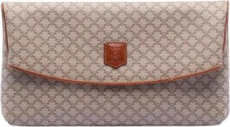 Celine Pre-owned Clutches, female, Beige, Size: ONE SIZE Pre-owned Fabric Clutch