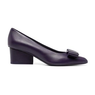 Ferragamo Dames, Schoenen, Paars, Maat: 40 EU Leer